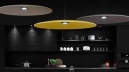 Moderne en mooie akoestische lamp