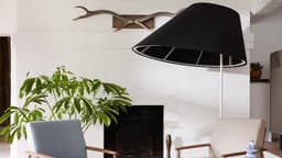 Akoestische staande lamp