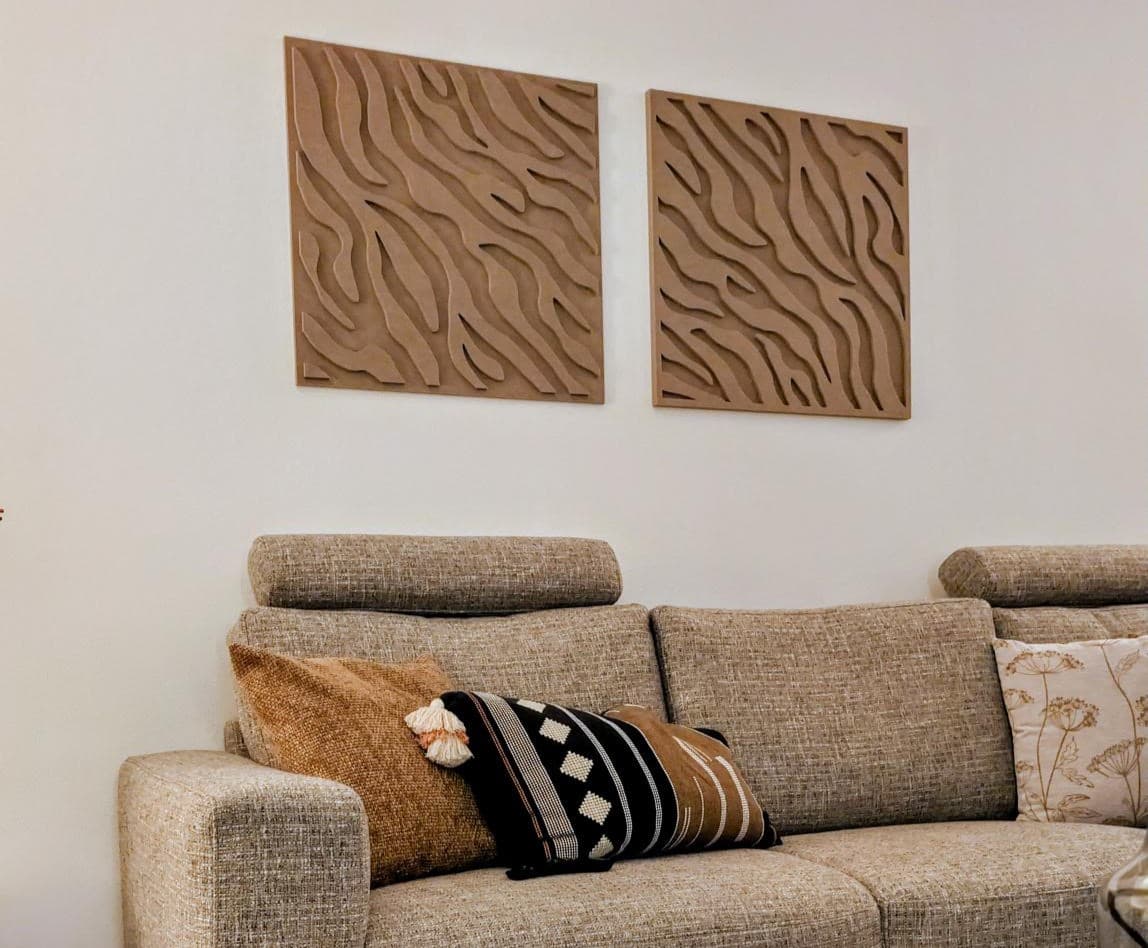 Coral panel sand