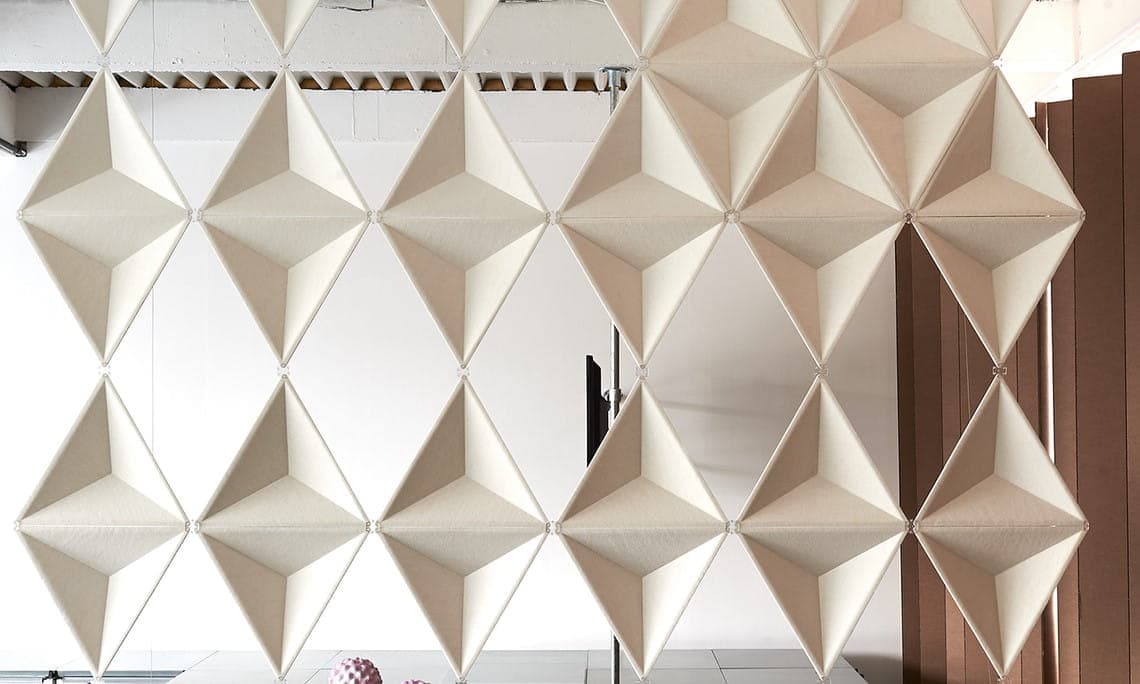 Akoestische room divider Abstracta