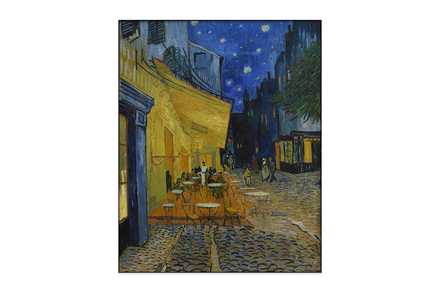 EASYphoto fotopaneel met Cafeterras bij nacht van Vincent van Gogh. Sfeervolle kunst en akoestisch comfort in één.