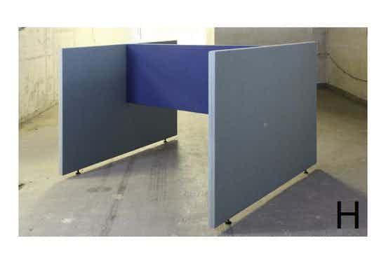 EASYfabric Workspace H-Form | Akustik Trennwand